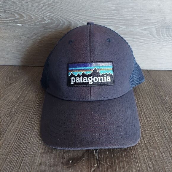 Patagonia P6 LoPro Snapback Trucker Hat Navy One Size - Picture 1 of 8